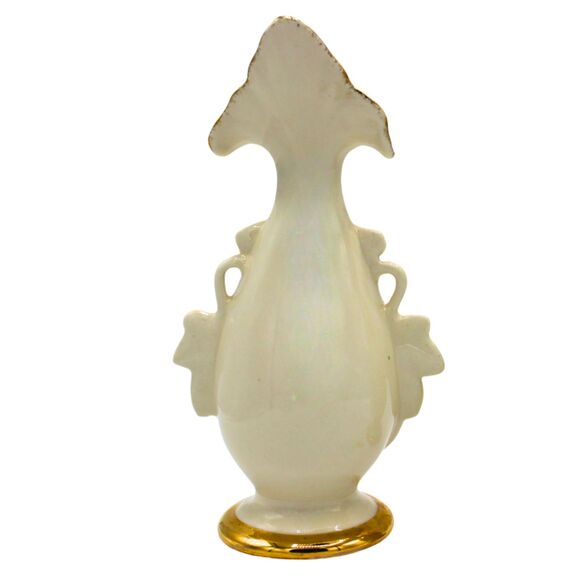 Vintage Eton Porcelain Vase Hand-Painted China Floral Victorian Style, Signed - Picture 2 of 7